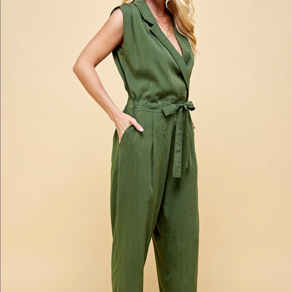 Pinch Olive Green Jumpsuit